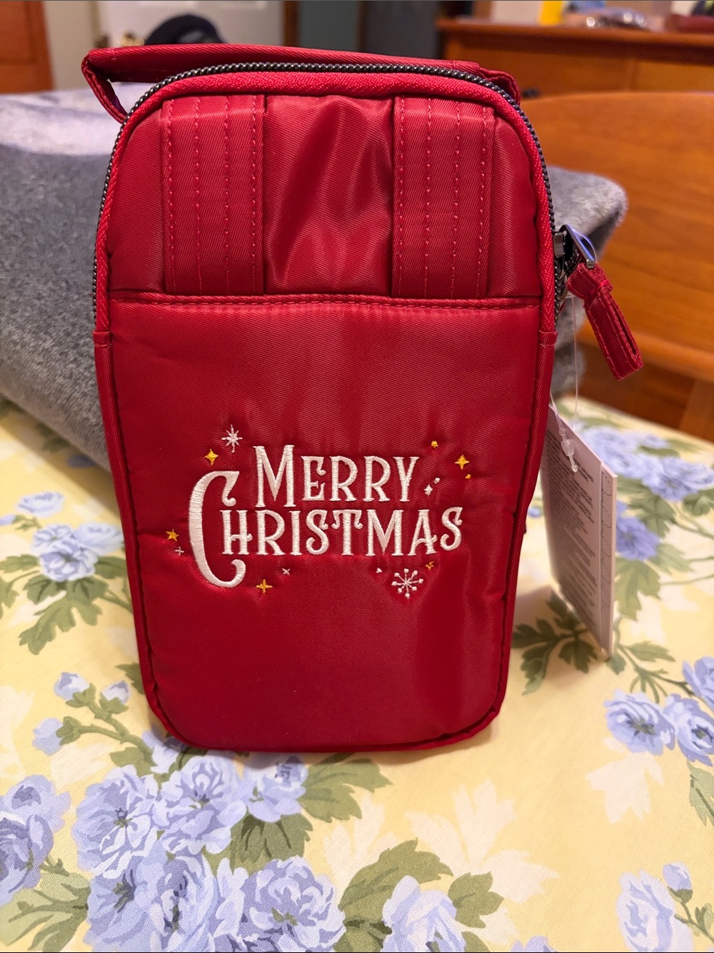 Disney Parks Mickey Mouse Red Holiday Crossbody Bag - Picture 2 of 5